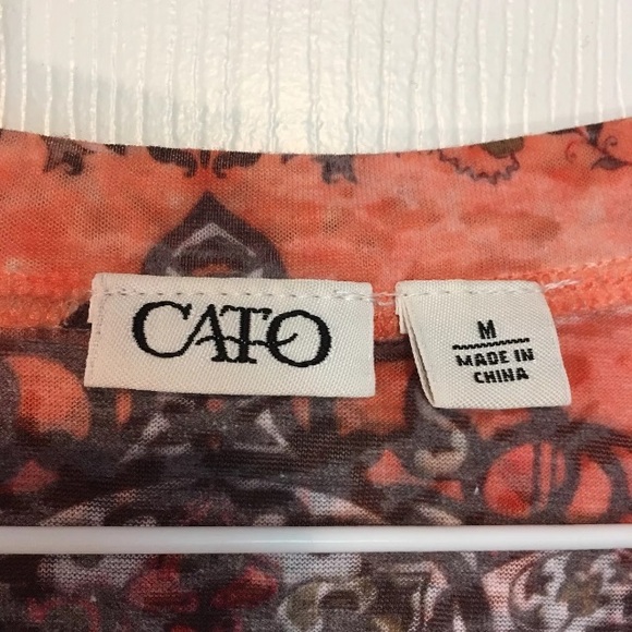 Women’s Sparkle top shirt orange grey lightweight - Picture 6 of 8